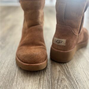 UGG Chestnut Suede Ankle Boots